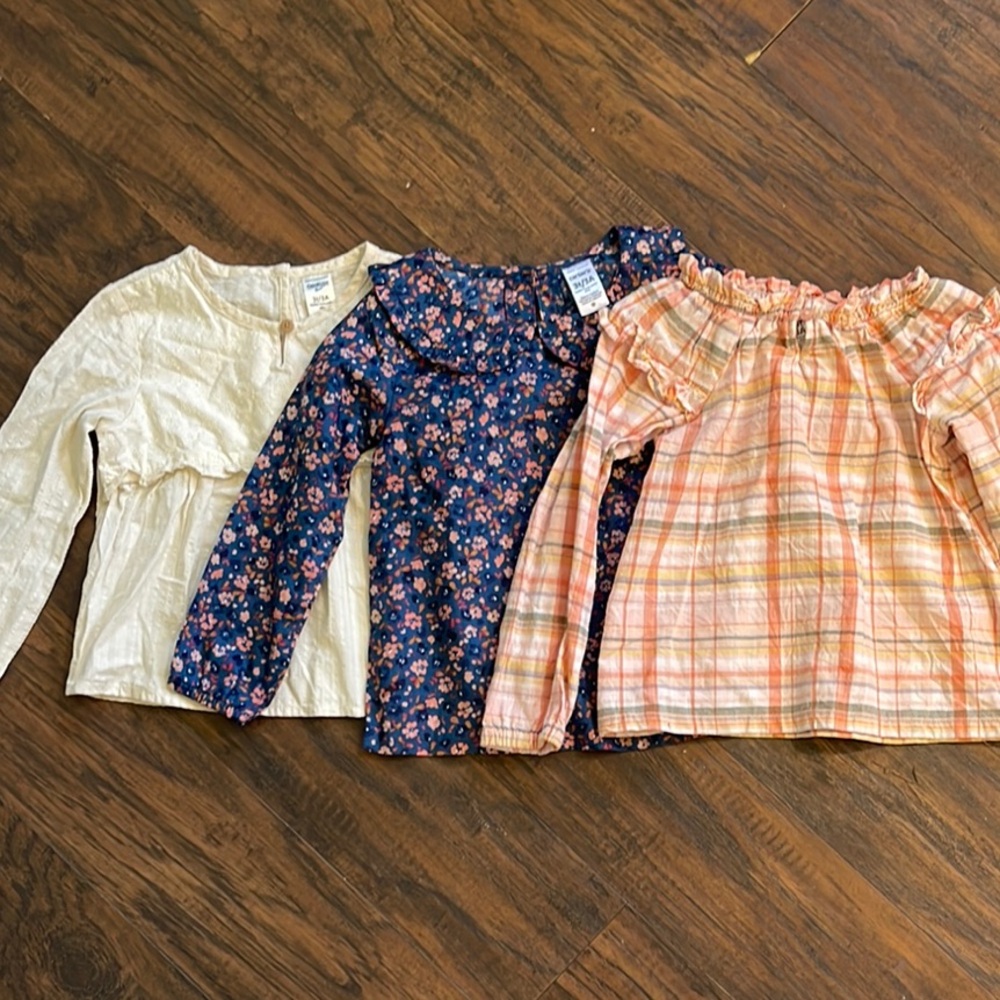 Set of Three Long Sleeve Tops 3T